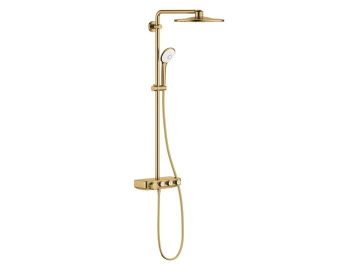 Euphoria Smartcontrol System 310 Duo, Colonne de douche avec mitigeur thermostatique, Cool Sunrise brossé (26507GN0)