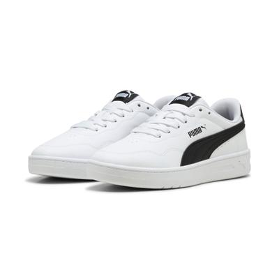 Sneaker PUMA "COURT LALLY JR", Mädchen, Gr. 35,5, schwarz-weiß (puma weiß, puma schwarz), Synthetik, Schuhe Sneaker, für sportliche Aktivitäten und Streetwear, mit Schnürung