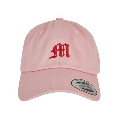 Snapback Cap MISTERTEE "MisterTee Unisex Letter Pink Low Profile Cap", Herren, Gr. onesize, rosa (m), 100% Baumwolle, unifarben, Caps