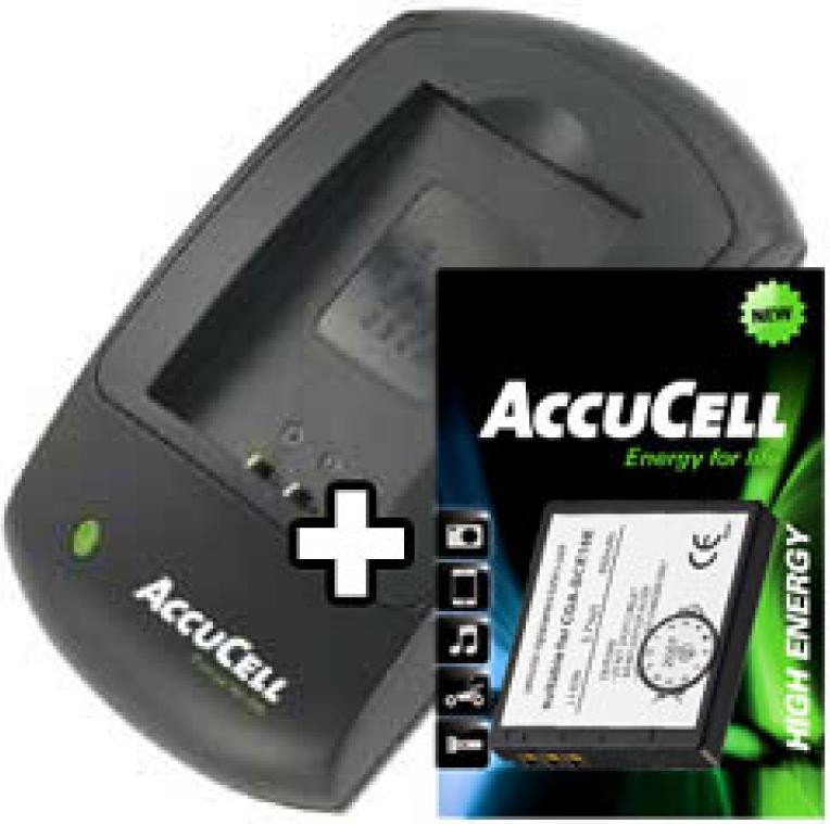 AccuCell oplader en accu geschikt voor Panasonic CGA-S008