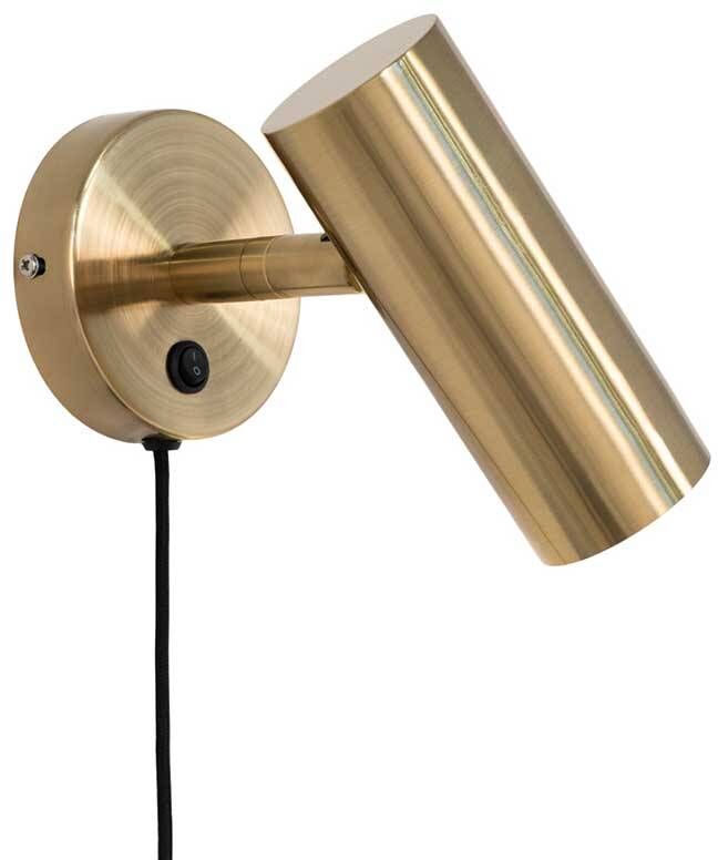 Pharao24.de Wandleuchte Messing aus Stahl verstellbar