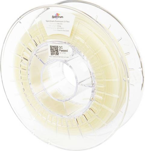Spectrum Filaments 80530 S-Flex 98A Glow in the Dark Filament Flexibles Filament flexibel, chemisch beständig, verzugsfrei
