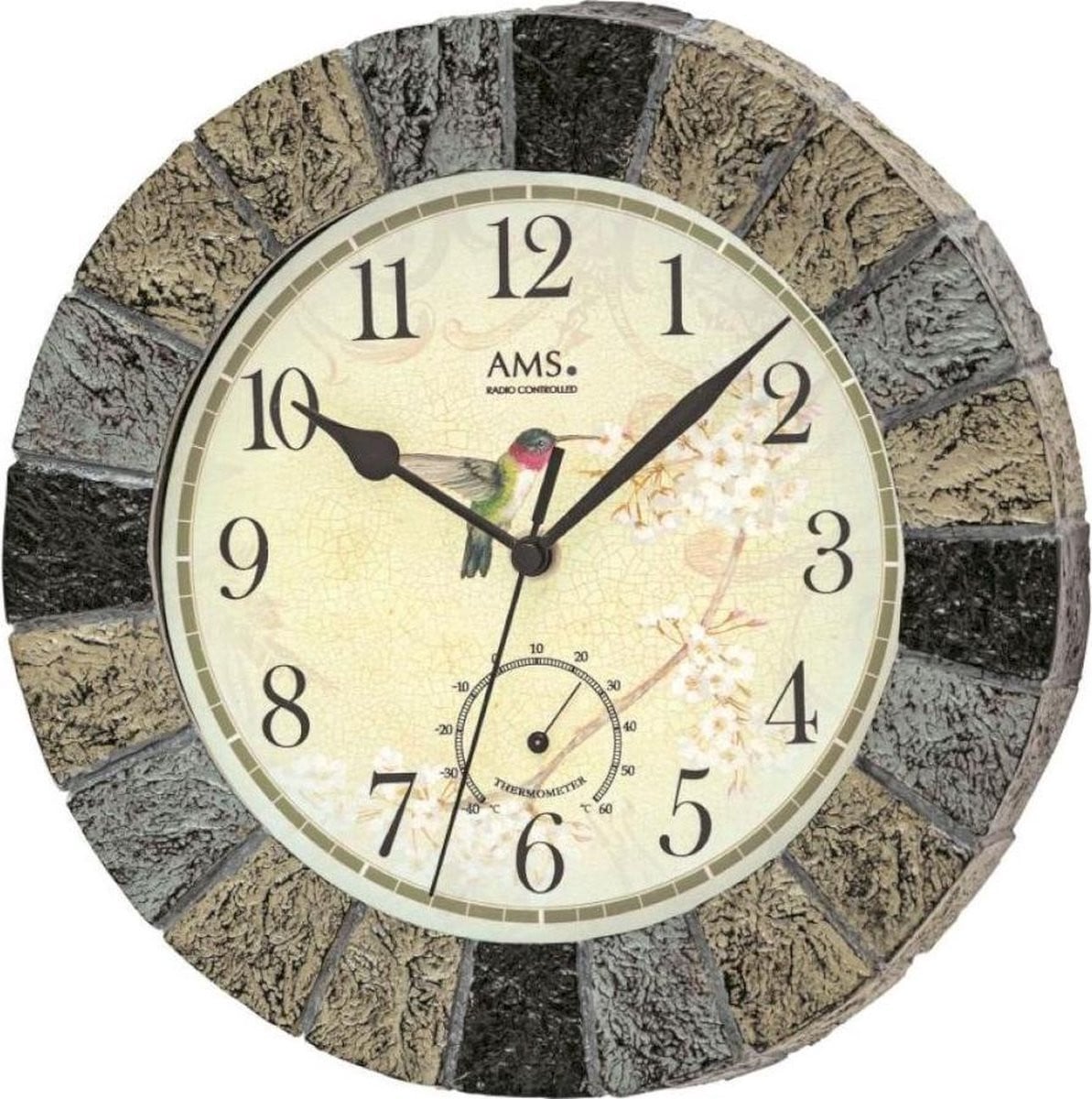 AMS Wandklok 5979 Analoog Radiogestuurd