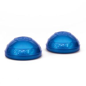 Bosu Balance-Ball Balance Pods, 2-teiliges Set, Ø 16,5 cm, blau, mit Luftpumpe, beidseitig nutzbar, bis 136 kg