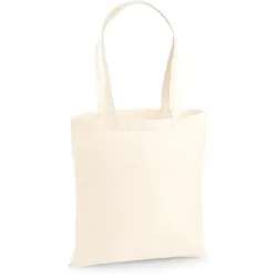 Westford Mill Baumwolltasche Einkaufstasche W201 natural 38 x 42 cm