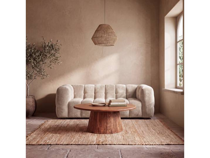 Nicht elektrifizierte Pendelleuchte aus Jute, Ø 40 cm