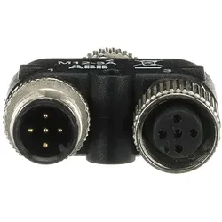 ABB M12-3A Y-Stecker mit M12-Anschlüssen für Serienschaltung von Unfallschutzkomponenten wie Lichtschranken, EDEN Not-Halt-Tastern, Schaltleisten