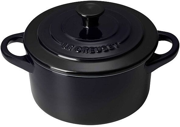 LE CREUSET Mini-Cocotte Poterie 10cm (schwarz) 0,2L schwarz B