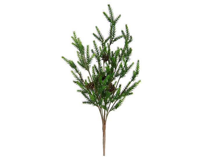 Kunstzweig I.GE.A. Tannenbusch , grün, B:20cm H:47cm L:13cm, Kunststoff, Kunstpflanzen, Kunstzweig, Künstlicher Tannenzweig Dekozweig Weihnachtsdeko Kranz Floristik