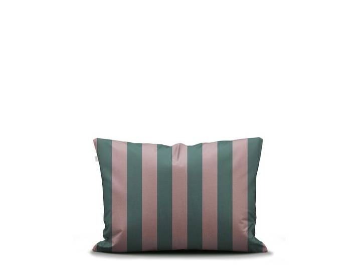 Essenza Minte Stripe Woodrose - Dark teal kussensloop