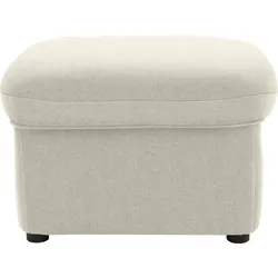 Hocker DOMO COLLECTION "Faenza", beige, B:60cm H:41cm T:60cm, 92% Polyester, 8% Nylon, Hocker, Polsterhocker, DOMO collection Hocker, in großer Farbvielfalt