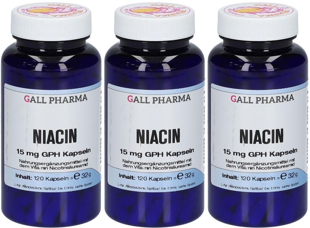 GALL PHARMA Niacin 15 mg Kapseln x3 3x120 St