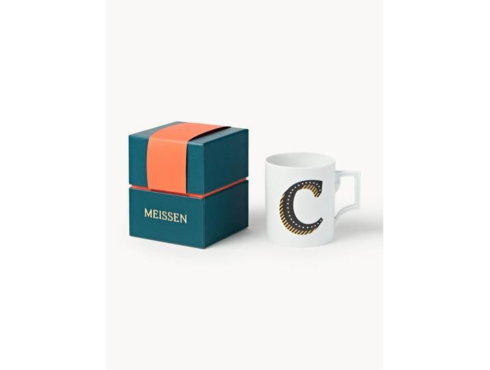 Westwing x MEISSEN, Mug artisanal avec motif décoratif Initials