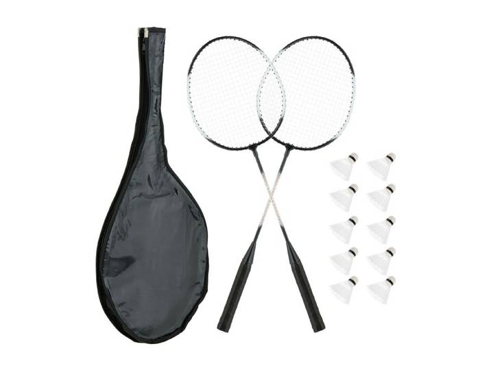 Relaxdays Badminton Set mit Tasche