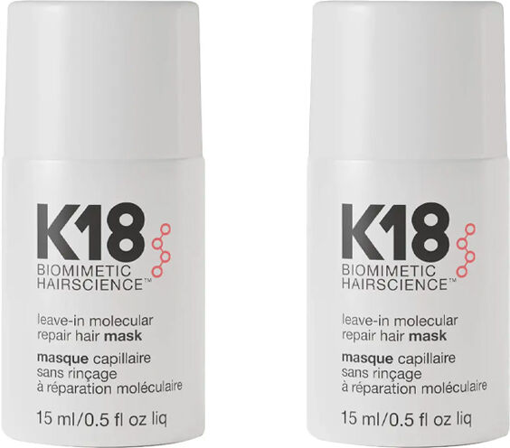 K18 Leave-In Molecular Repair Hair Mask 15ml Double