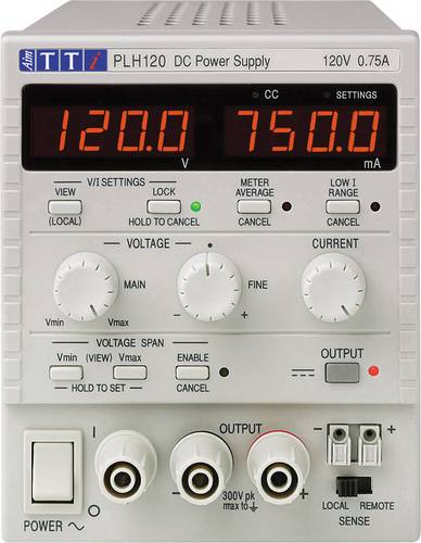 Aim TTi PLH120 Labornetzgerät, einstellbar 0 - 120 0 - 0.75A 90W Anzahl Ausgänge 1 x