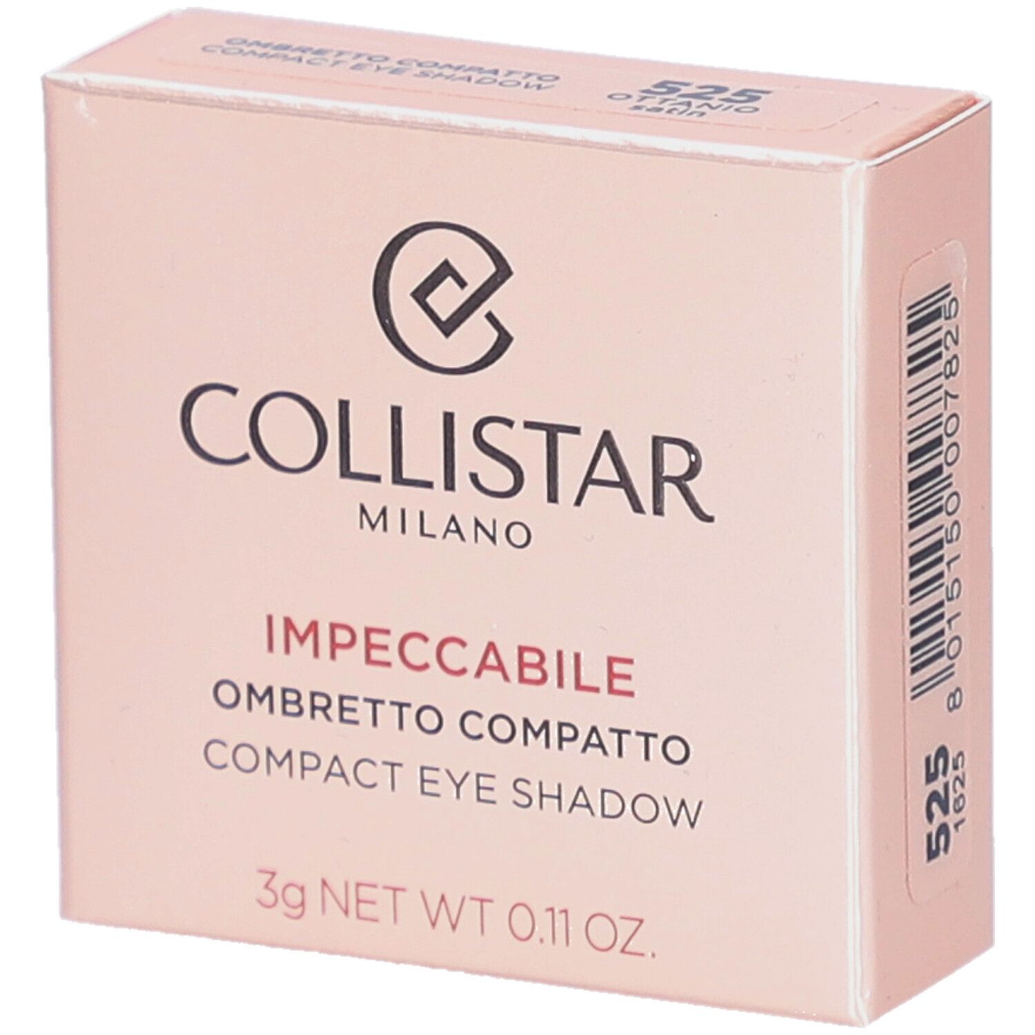 Collistar Impeccabile Compact Eyeshadow 525 Ottanio Satin 3g 3 g Make up