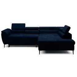 Ecksofa Tempo New Stoff Blau Marine