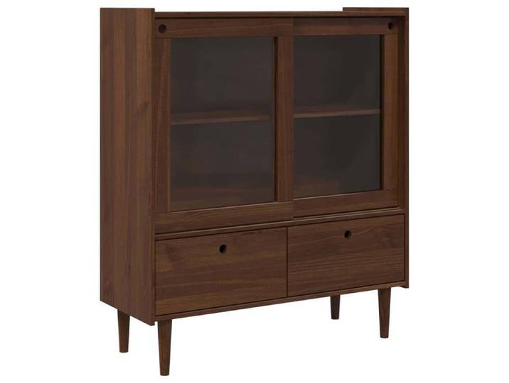Enfilade & bahut - Vidaxl - Vaisselier BILBAO Caramel foncé - 104x40x120 cm 99944