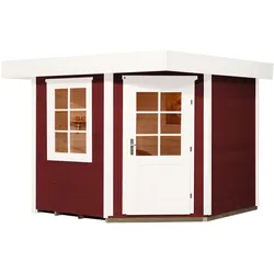 Weka Designhaus 213 300 x 300 cm Gr.2 schwedenrot - 50 % Rabatt auf Dacheindeckung