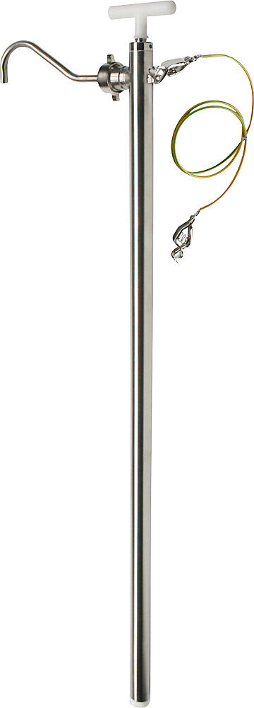 Edelstahl-Handpumpe, für Lösemittel, Lebensmittel, 1000 mm, 0,3 - 0,6 l/Hub, ab 2 Stk Jessberger