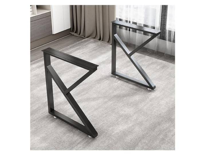 JIiopCFegh Tischbeine, DIY-Möbelbeine, Tischgestelle for Moderne Büroschreibtische(Black,90x45cm)