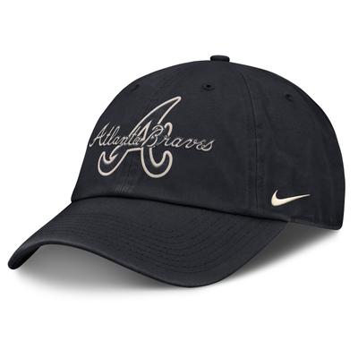 Baseball Cap NIKE "Nike Cap Atlanta Braves Nike Statement OC", Jungen, Gr. S/M, schwarz (mehrfarbig), Baumwolle, Caps