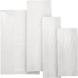 Seitenfaltensäcke, PE-Folie 60 mμ mit Regenerat (Karton mit 100 Stück), 700 + 550 x 1.500 mm, LDPE, transluzent