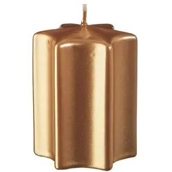 Sternkerzen Gold 80 x Ø 60 mm, 8 Stück