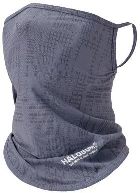 Quick Pick Pro Cooling Face Mask UV Protection Ice Silk Neck Gaiter For Hiking Cycling & Summer Outdoor Sports gray