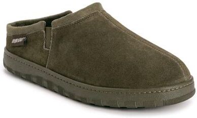 MUK LUKS Matt Printed Berber Suede Clog - Mens 10 Green Slipper Medium