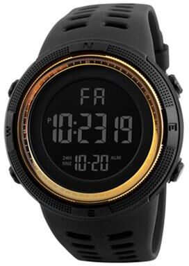 Youfap Market Men Digital Sports Watch LED Military Waterproof Wristwatch For Teens & Kids gold