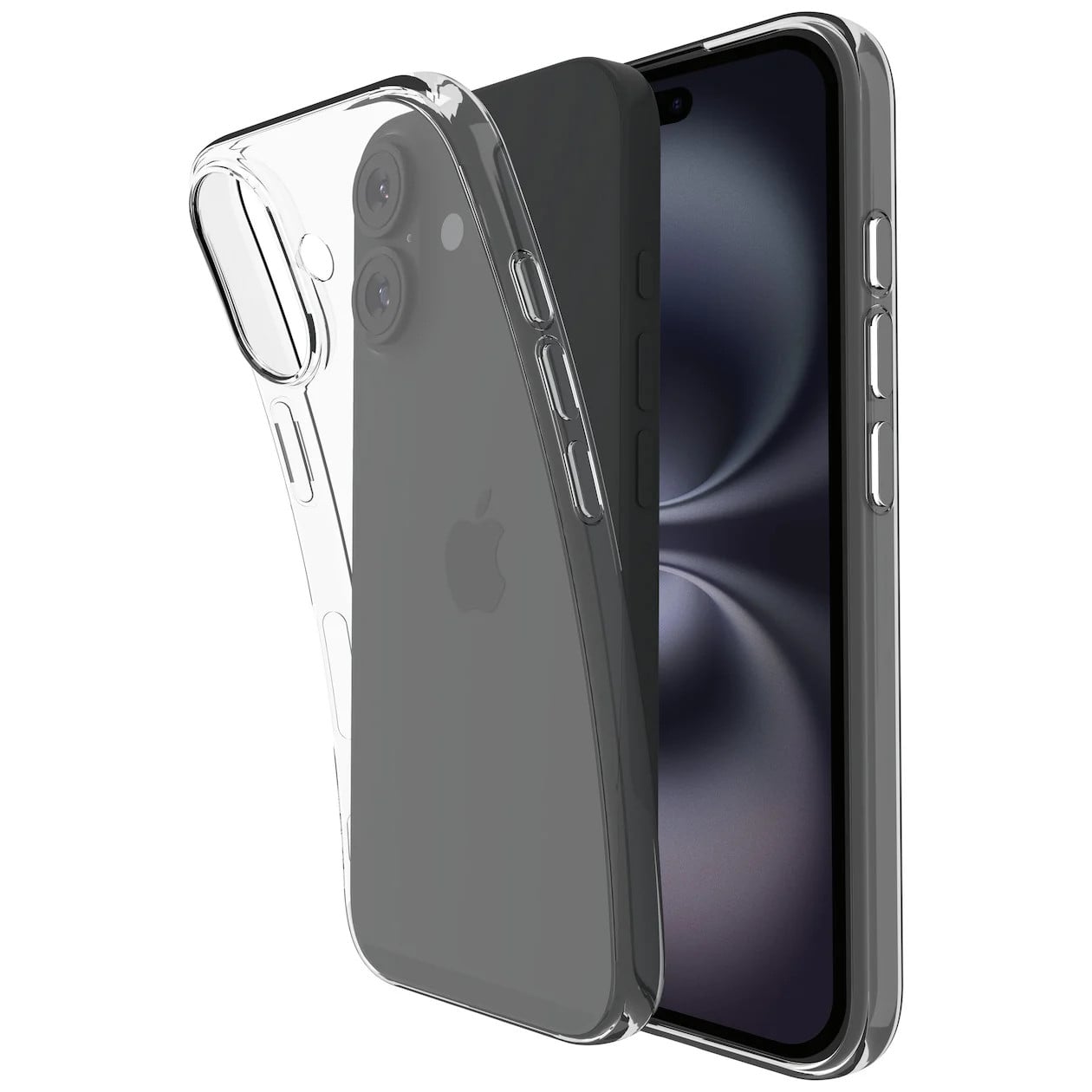 Just in Case Zero Soft TPU Case voor Apple iPhone 16 - Transparant