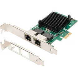 DIGITUS DN-10132 - Netzwerkkarte, PCI Express, Gigabit Ethernet, 2x RJ45