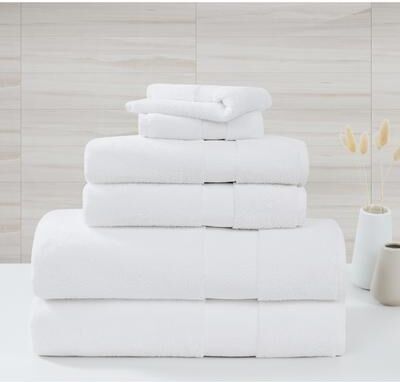Borghese Roma Oversized Luxe Turkish Cotton 6 Piece Towel Set