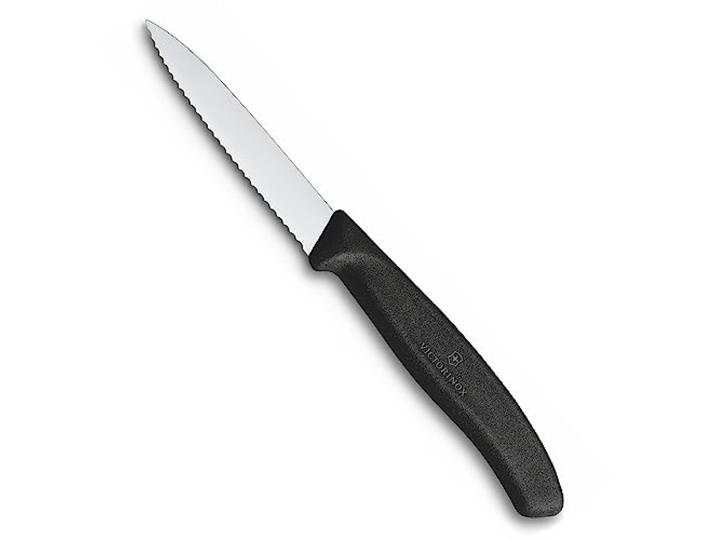 Victorinox - 6.7633 - Couteau a dent Tres Tranchant Acier Noir/Argent 19 cm