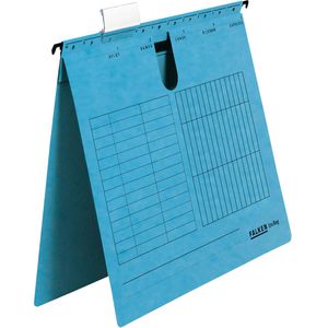 Falken Hängehefter 80002702, UniReg, A4, kaufmännische Heftung, blau, Karton, 25 Stück