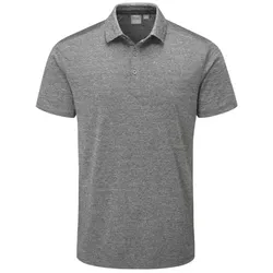 Ping Golf Herren Polo Lindum grau meliert