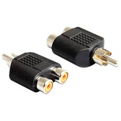 Delock 84499 DELOCK Cinch Adapter 2x Cinch 1x Cinch RCA Audio Adapter Schwarz