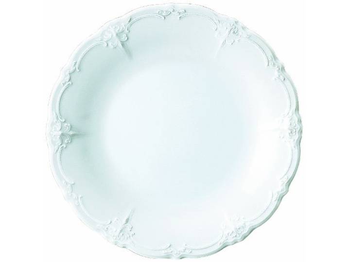 EKM Living Hutschenreuther Vorteilset 4 Stück Baronesse Weiss Speiseteller 25cm/Fa 02033-800001-10025 und Gratis 1 x Trinitae Körperpflegeprodukt