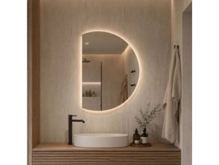 Milton & Oldbrook Miroir Mural avec Éclairage 60 x 90 cm Osuna