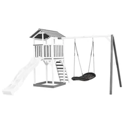 Spielturm Beach Tower ca. 357x242x349 cm Grau/Weiß