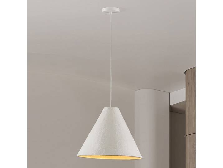 Suspension Joelle type B Ø 45cm Blanc/Blanc Papier mâché E27