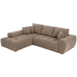 Oviala Business Ecksofa links, 3-Sitzer mit Chaiselongue, taupe, B 270 cm Oviala