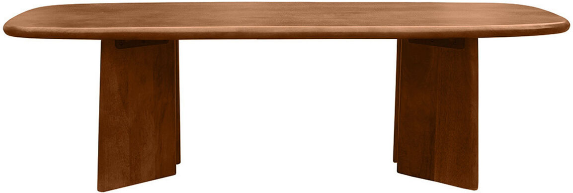 Miliboo Rechteckiger Couchtisch aus massivem gefärbtem Mangoholz L120 cm SOTA