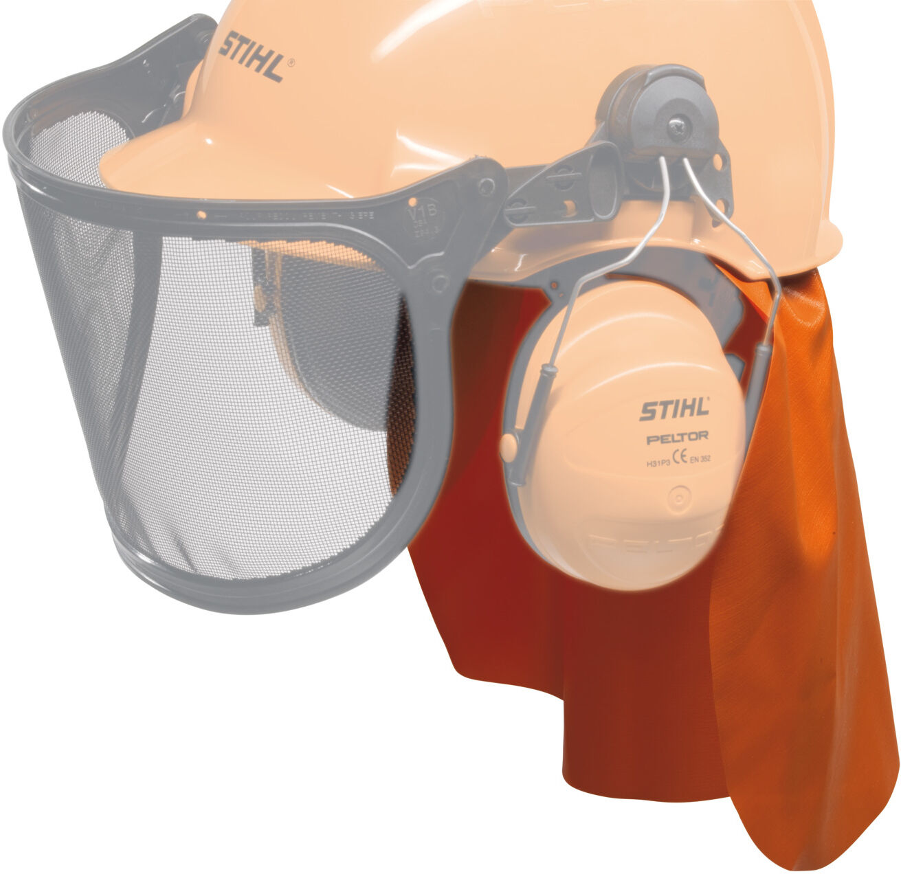 Stihl Couvre-nuque pour casques ADVANCE / Fixation intérieure