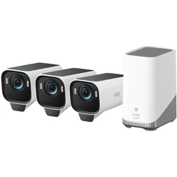 eufy eufyCam S3 Pro 3‐Kamera‐Set