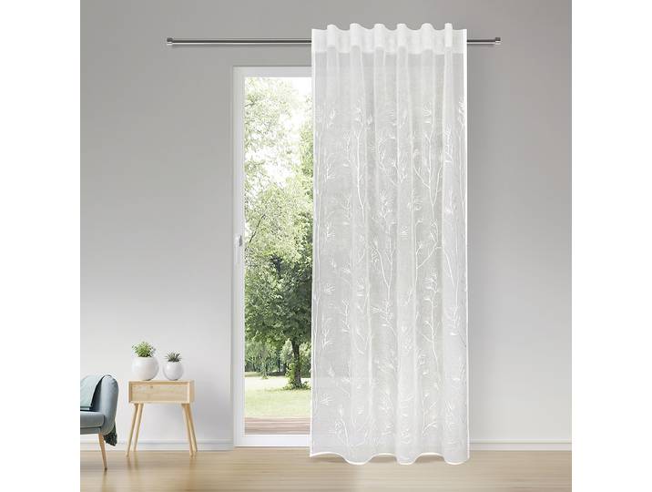 Rideau à pattes Venic 145 x 245cm Blanc