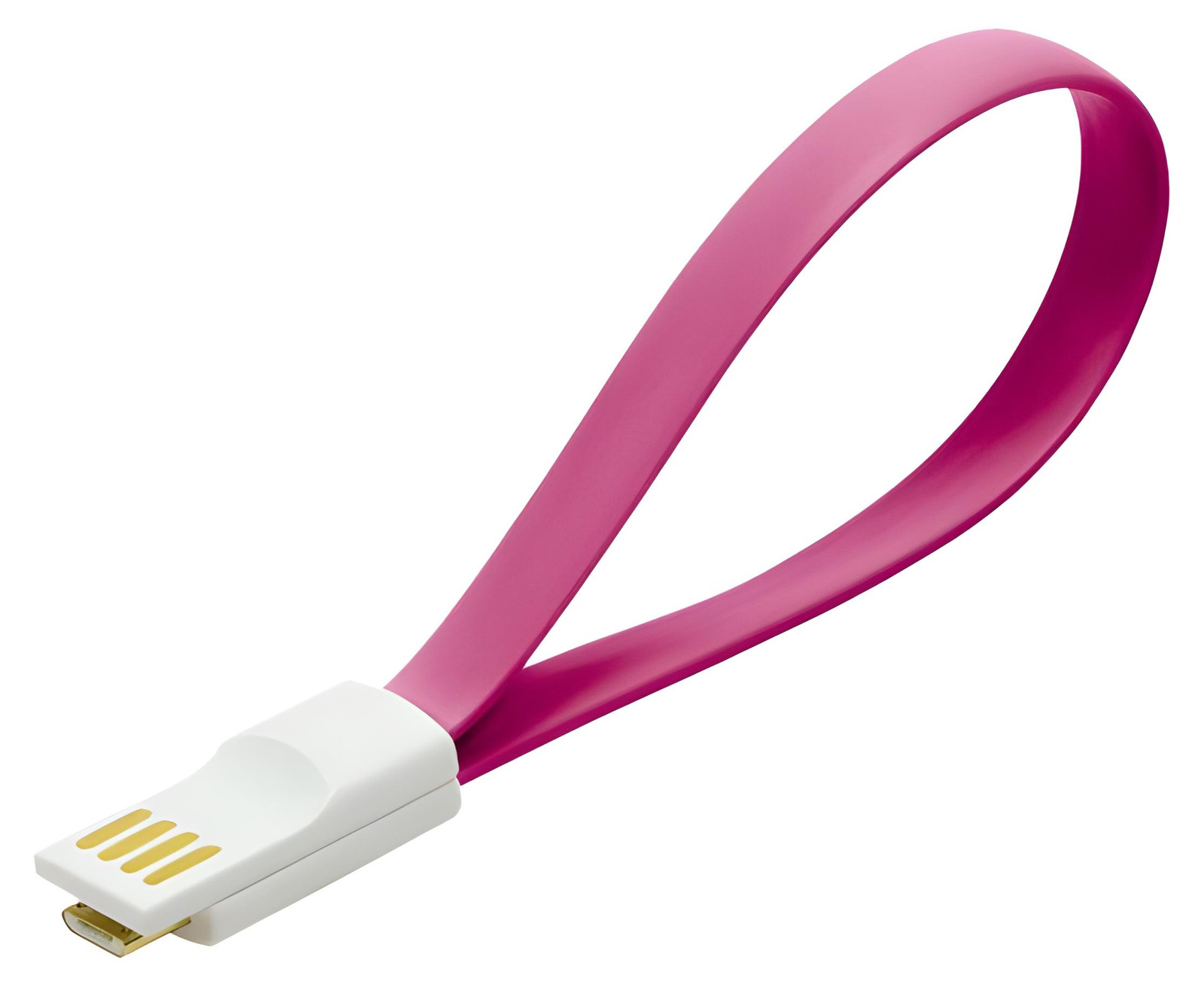 LogiLink Magnetische USB 2.0 naar Micro USB kabel, roze