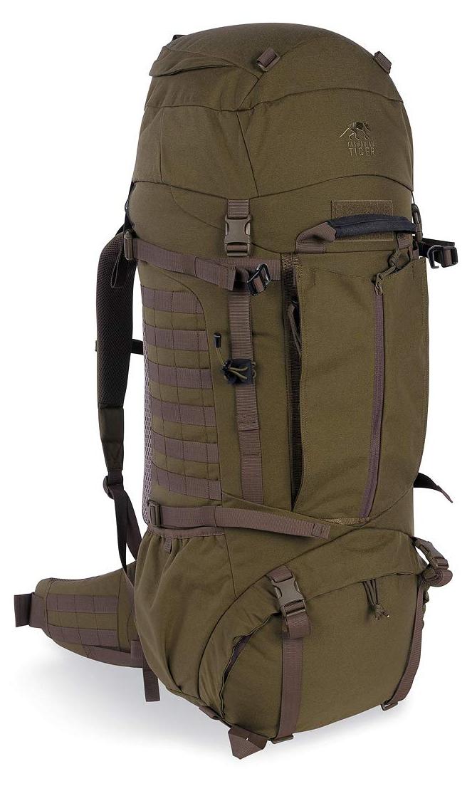 Trekkingrucksack 80L, Molle, Hydratation, Oliv